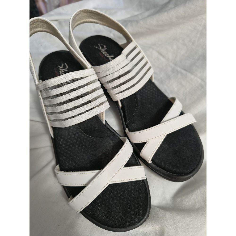 Skechers Sz 10 Cali Women's Rumblers Solar Burst Memory Foam Platform Sandals